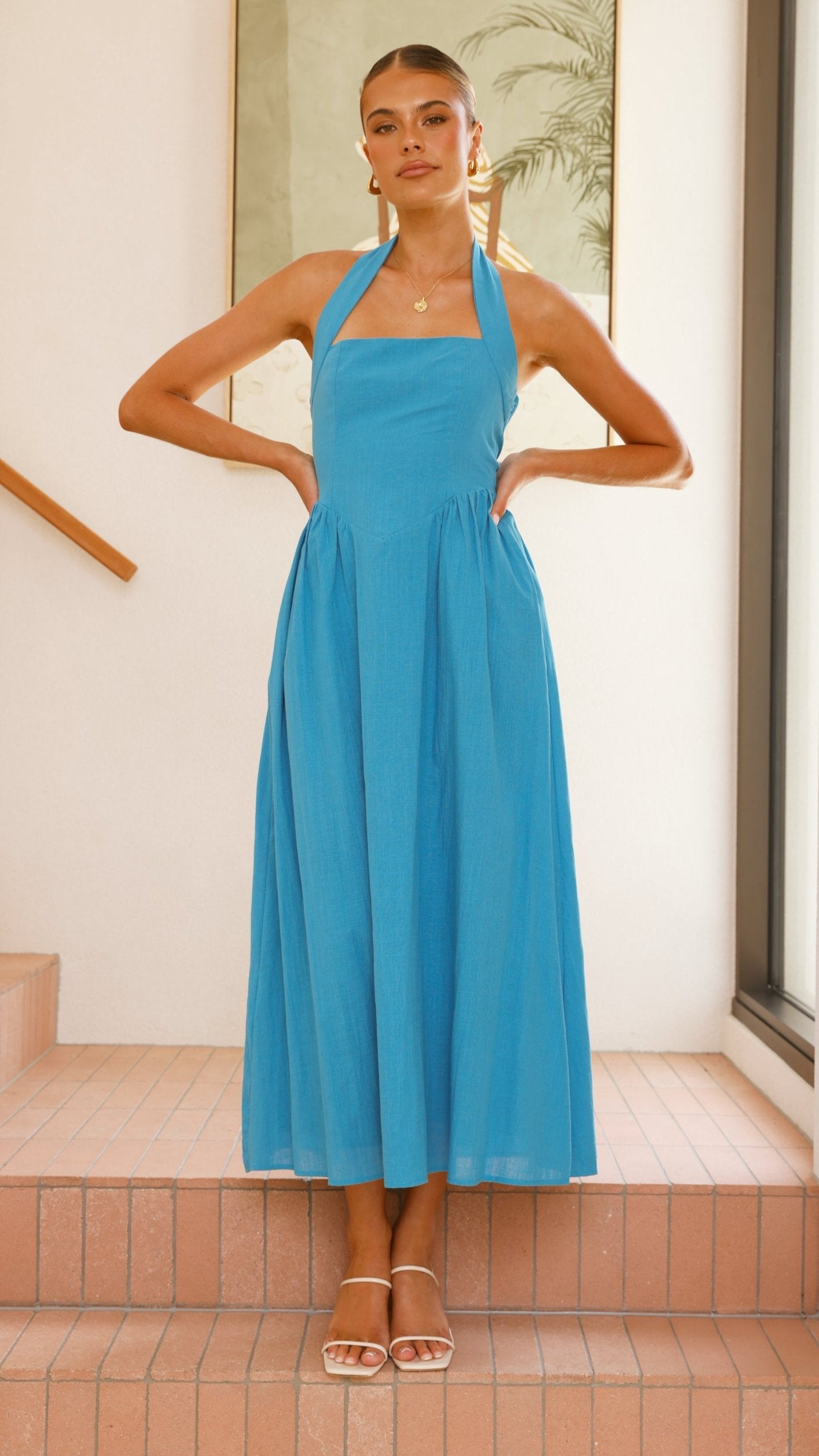 Caden Maxi Dress - Cobalt Blue