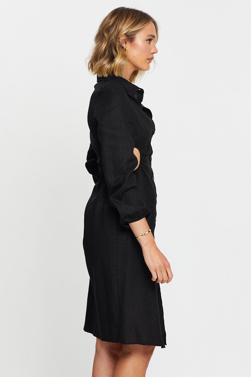 Black Mini Dress Long Sleeve