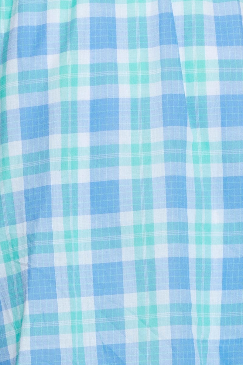 Check Midi Dress Sleeveless