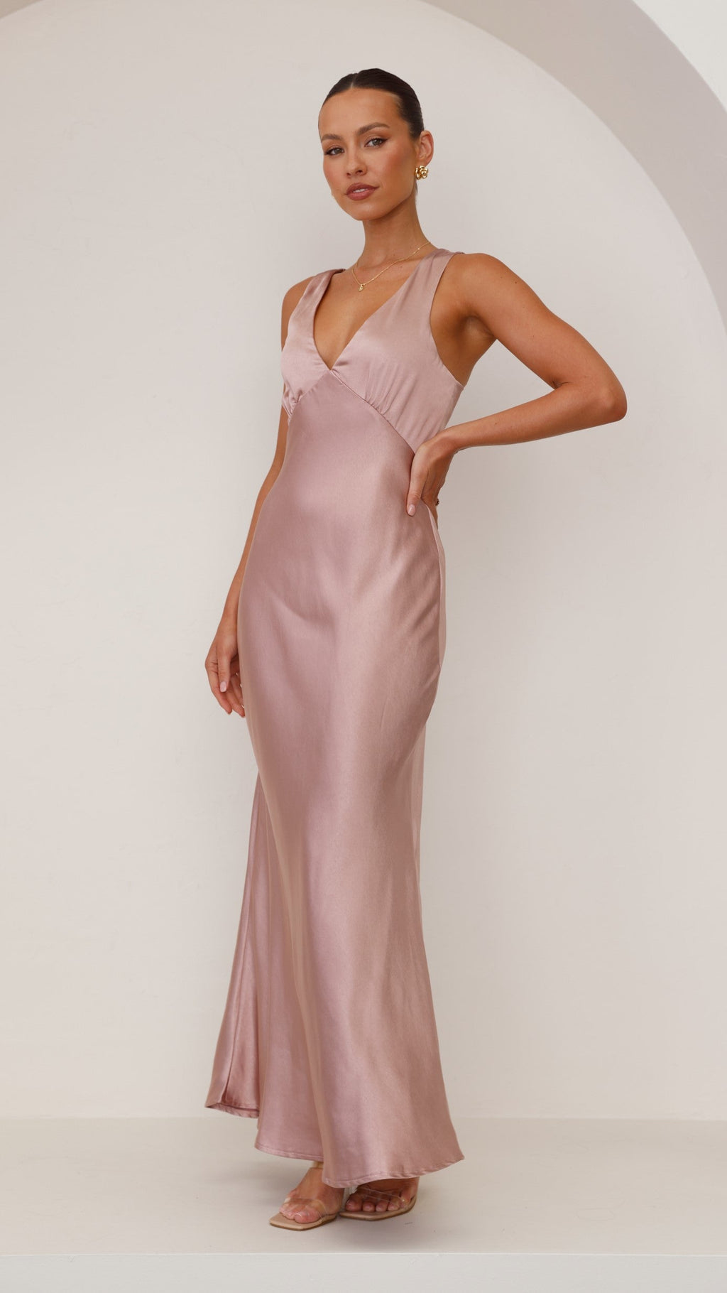 Sofia Maxi Dress - Dusty Pink