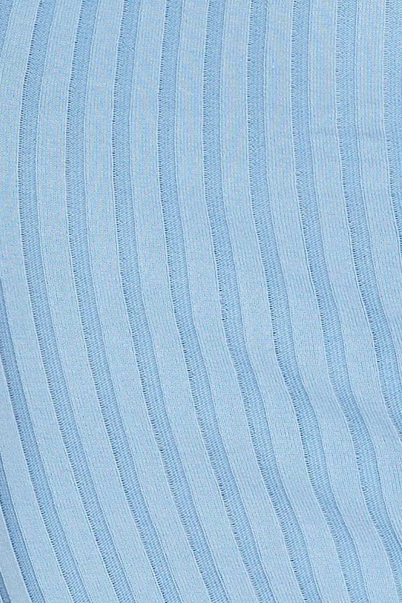 Blue Bodycon Dress Maxi Knit