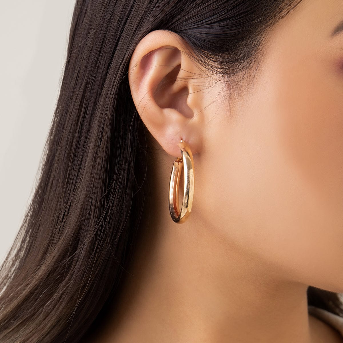 Geometric 12 Pieces Cross Butterfly Chunky Hoop Stud Earrings Set