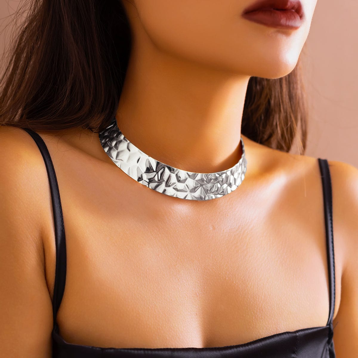 Geometric Abstract Pattern Collar Choker
