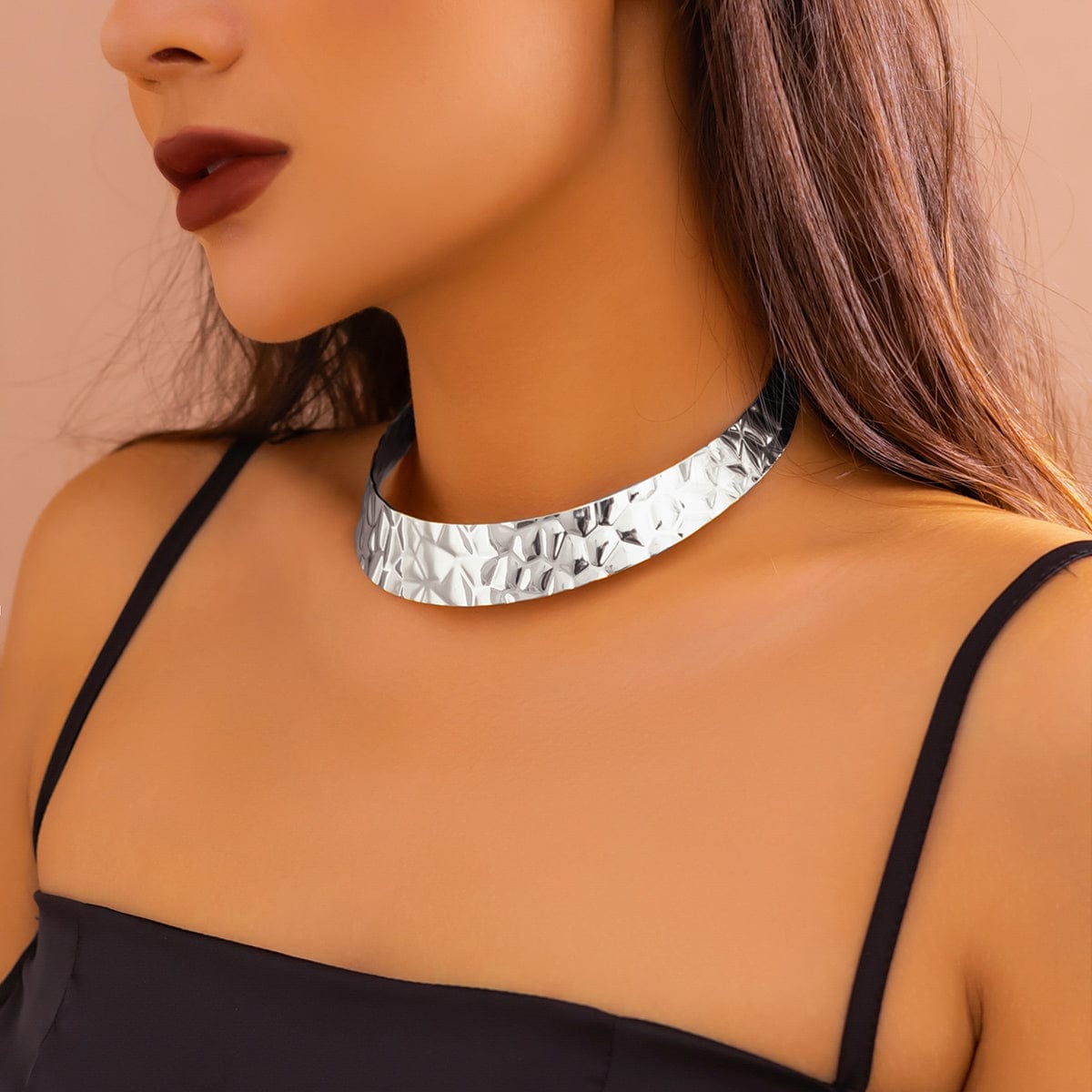 Geometric Abstract Pattern Collar Choker