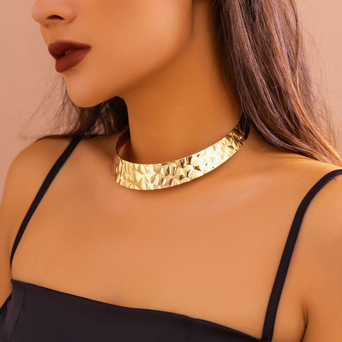 Geometric Abstract Pattern Collar Choker