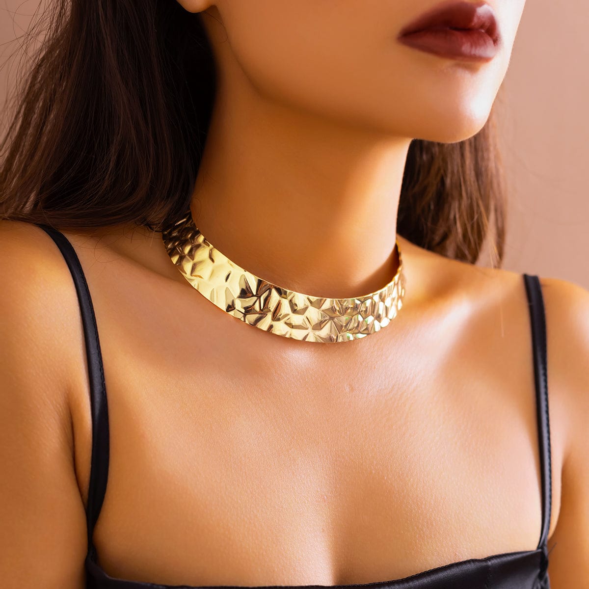 Geometric Abstract Pattern Collar Choker